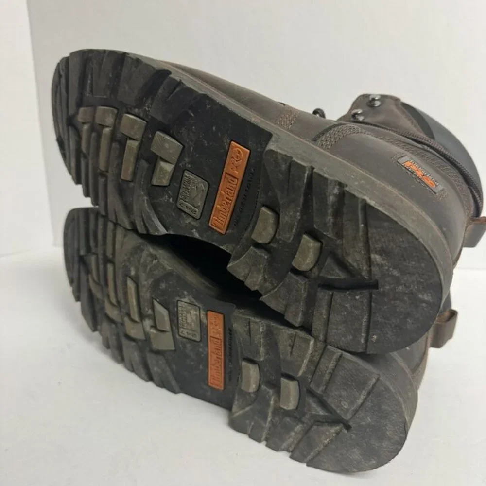 Timberland Pro Mens Pit Boss Steel Toe Work Boot Brown Size 12 M